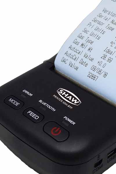 Bluetooth printer for Bluetooth enabled hand held hygrometers