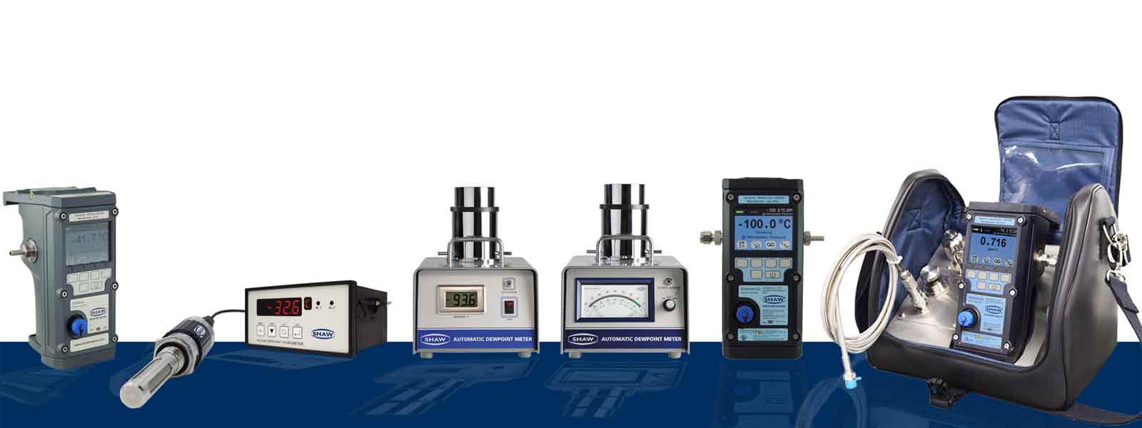 Dew point analyzers for trace moisture measurement of process gases and dry compressed air. Suitable for a wide range of commercial and industrial applications and industries.